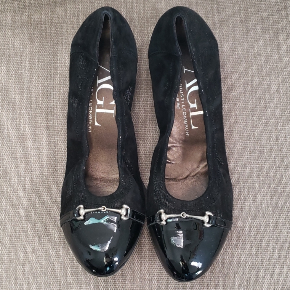 Black Italian AGL low heel